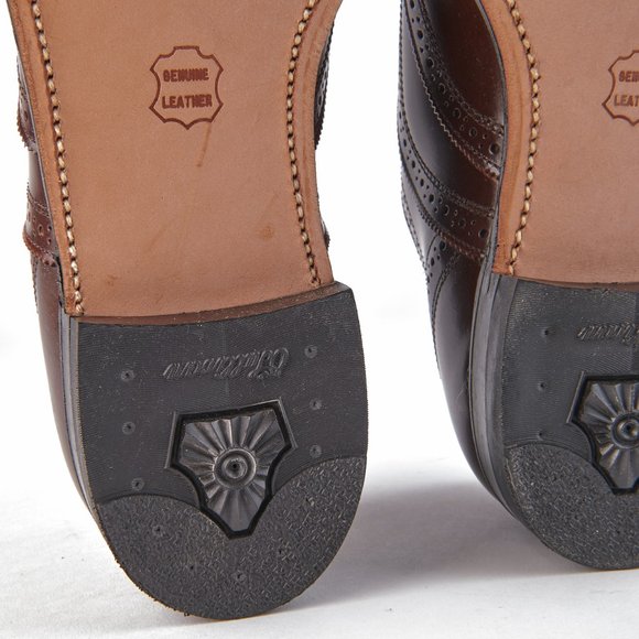 O'Sullivan Executive Imperial Men's Brown Oxford Wingtips 9.5 D Made In USA NEW! - Picture 10 of 13